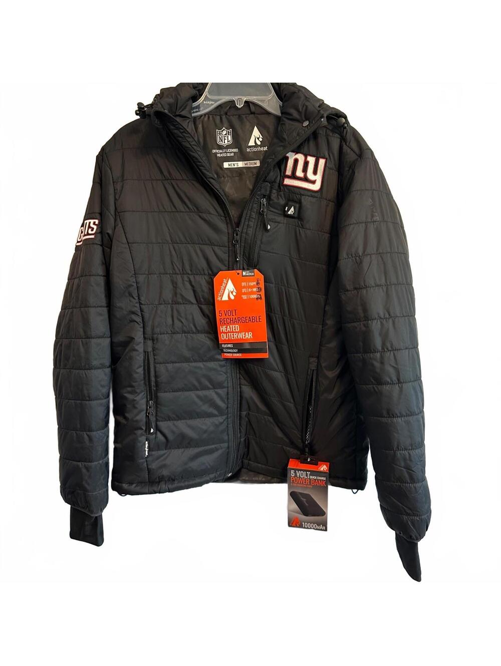New York Giants Heated Puffer Jacket - Medium